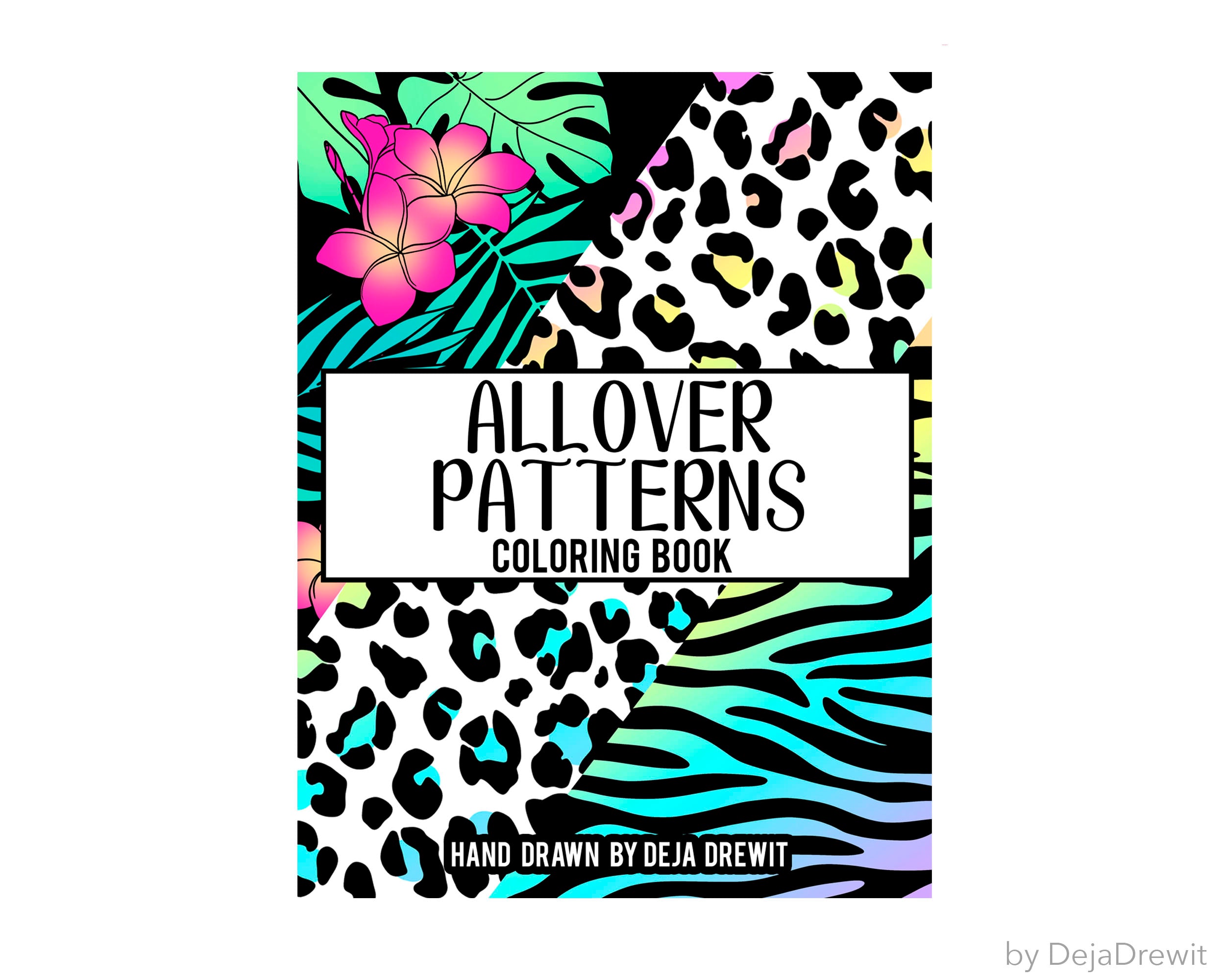 Allover Simple Patterns Coloring Book for Girls and Adults