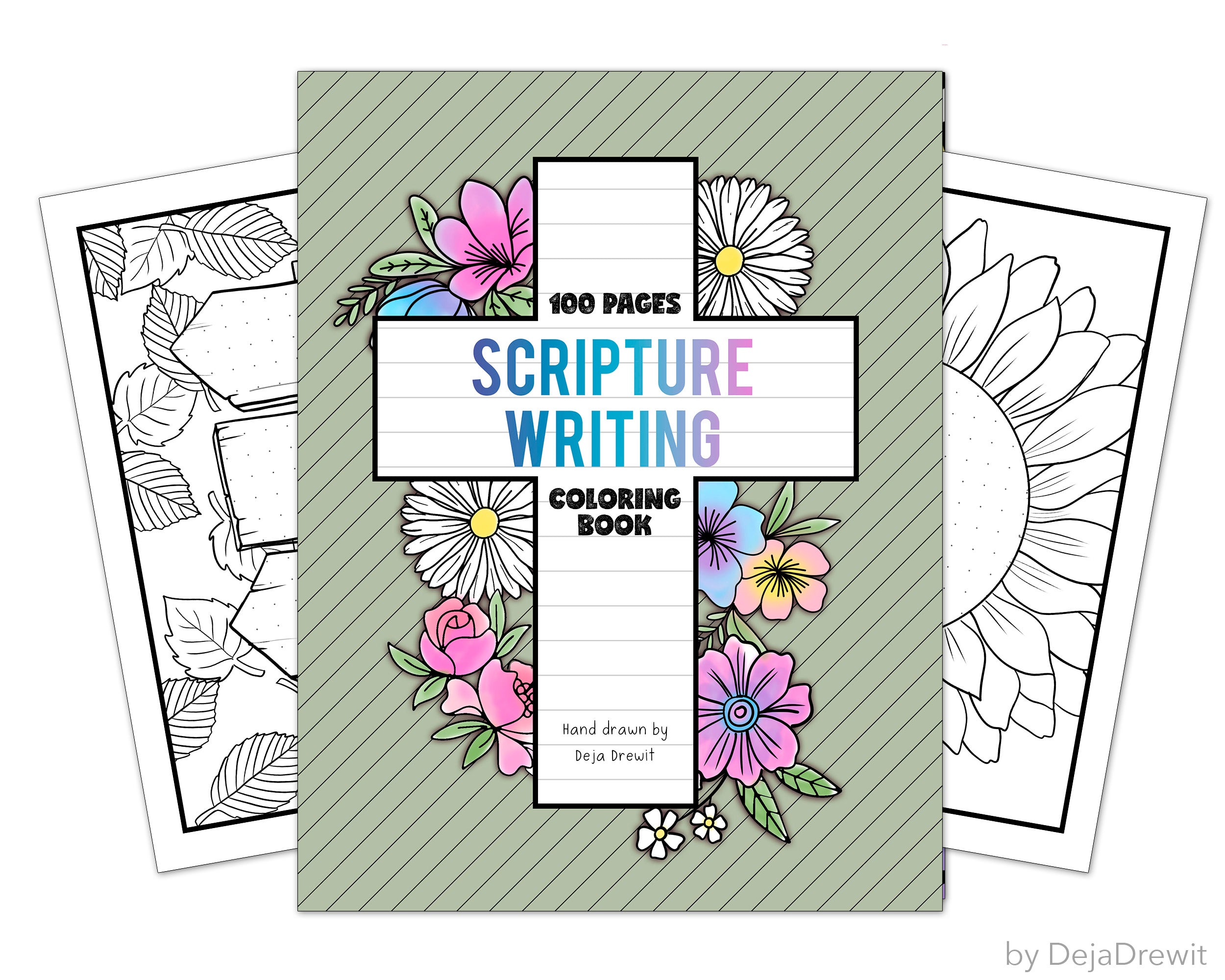 Scripture Writing Coloring Book for Adults