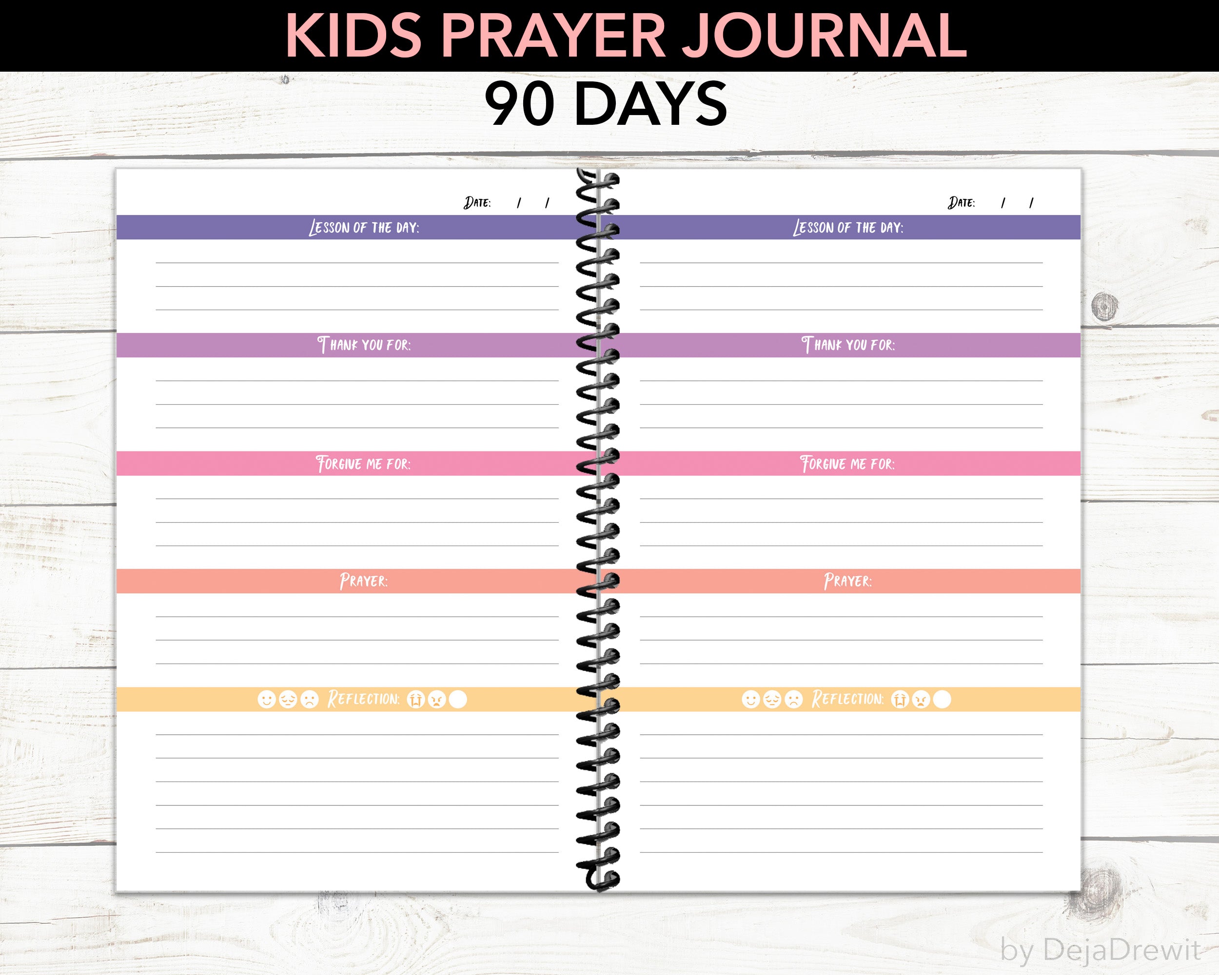 Kids Daily Prayer Journal